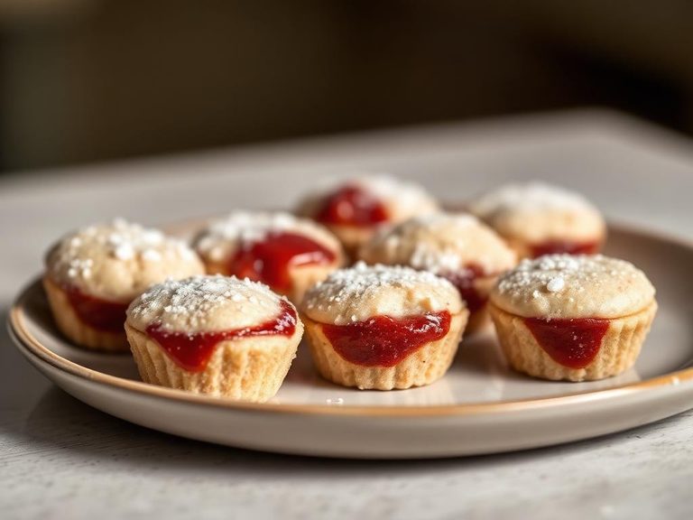Frozen PB&J bites