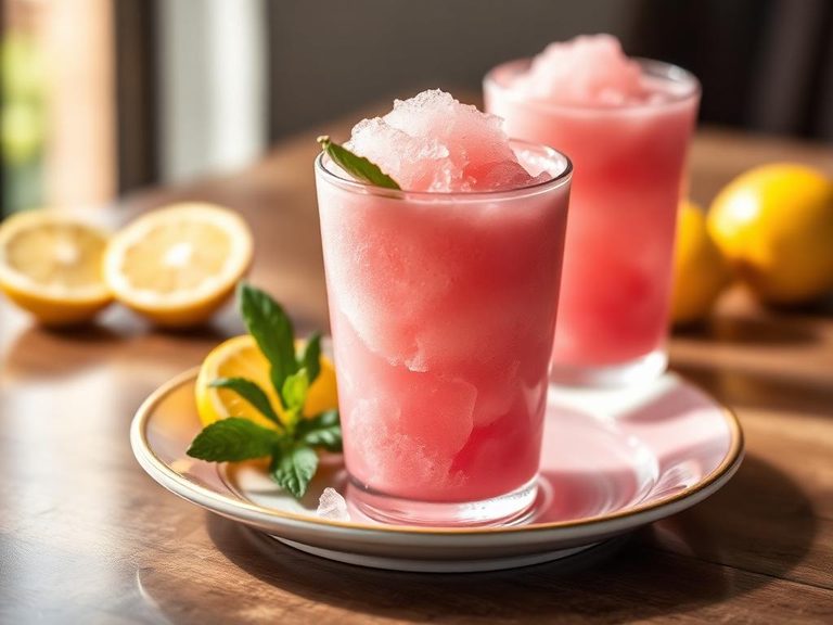 Frozen Pink Lemonade Slush