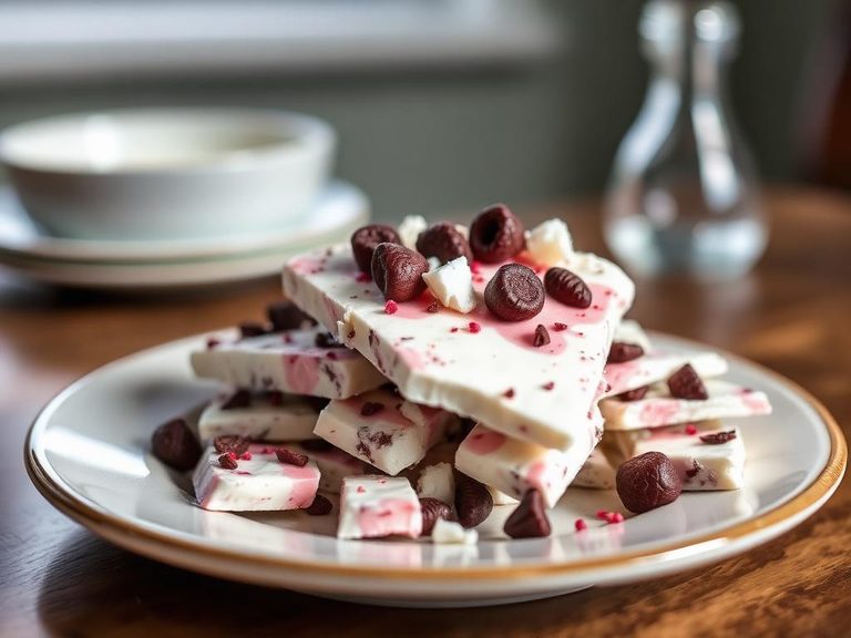 Frozen yogurt bark