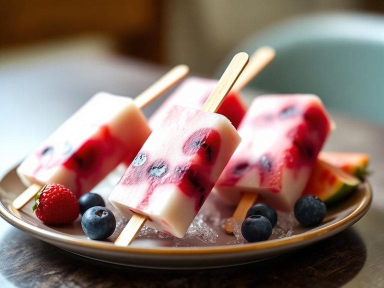 Frozen Yogurt Fruit Pops