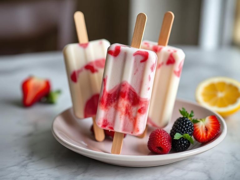 Frozen Yogurt Pops
