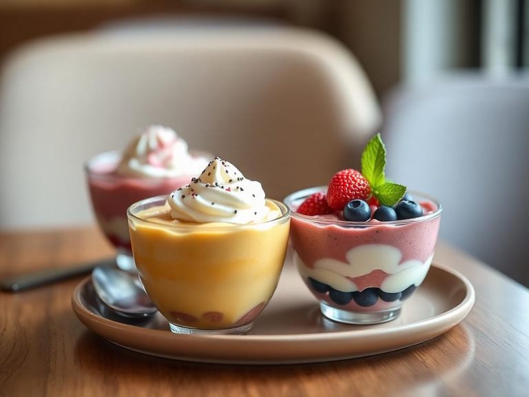 Frozen yogurt smoothie bowls