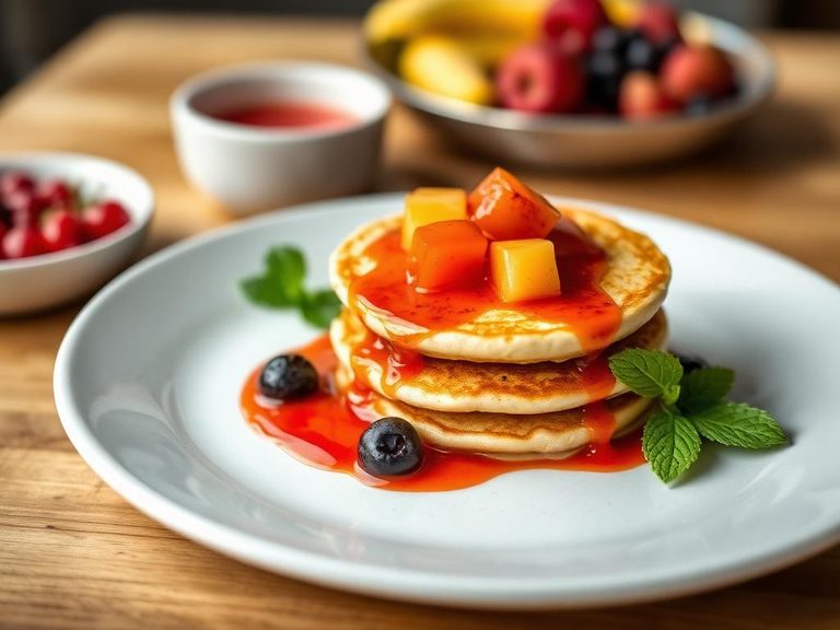 Fruit-based sauce for pancakes