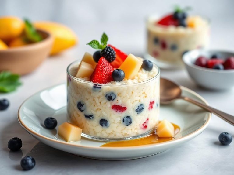 Fruit-Blended Rice Pudding