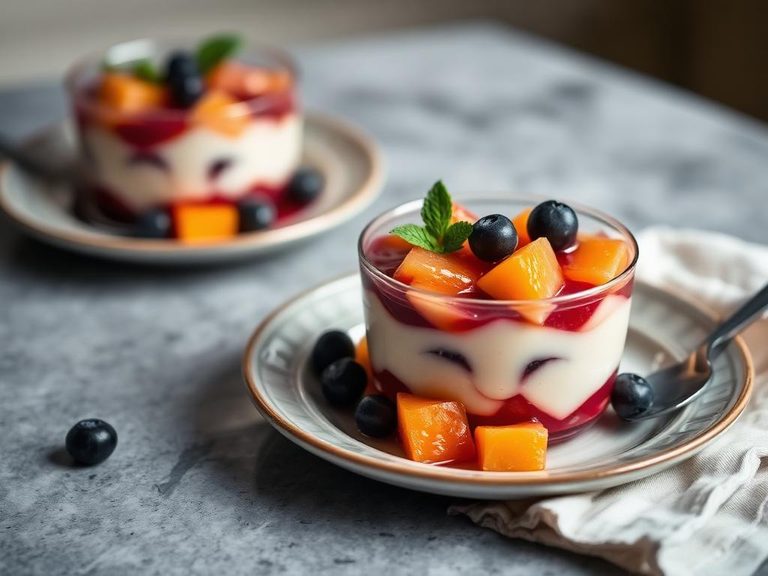 Fruit fool or compote