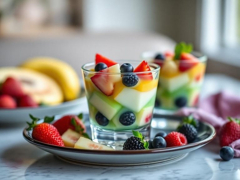Fruit Gelatin Parfait