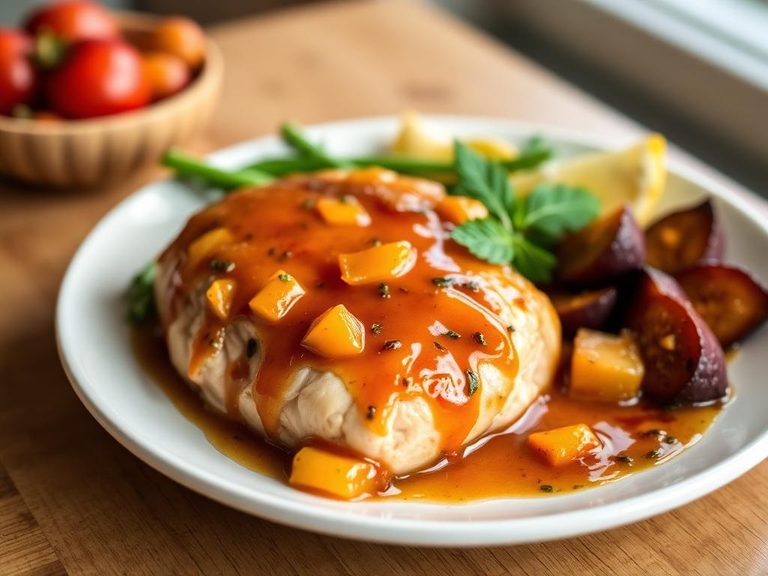 Fruit glaze for poultry