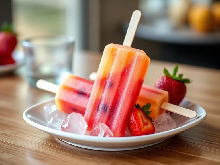 Fruit juice ice pop