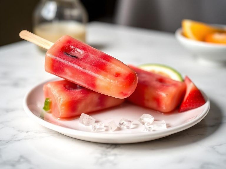 Fruit juice popsicle