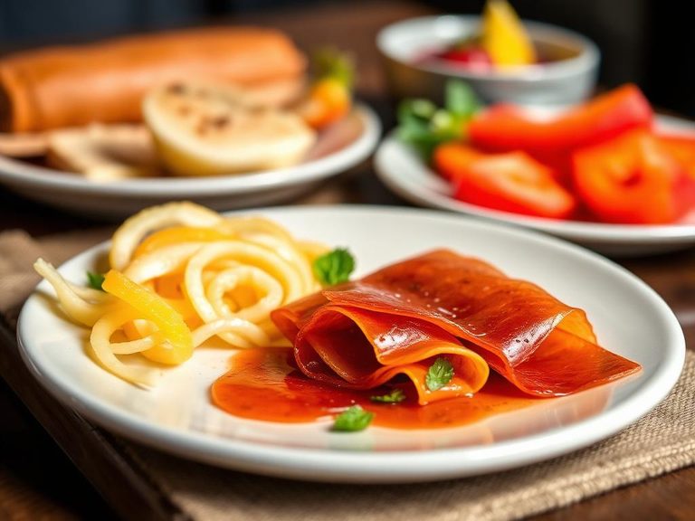 Fruit leather or roll-up ingredients