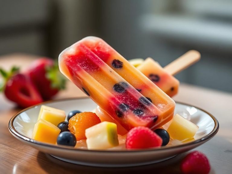 Fruit medley popsicle