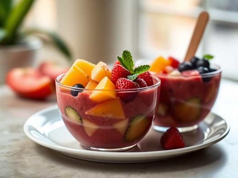 Fruit Popsicle Smoothie Bowls