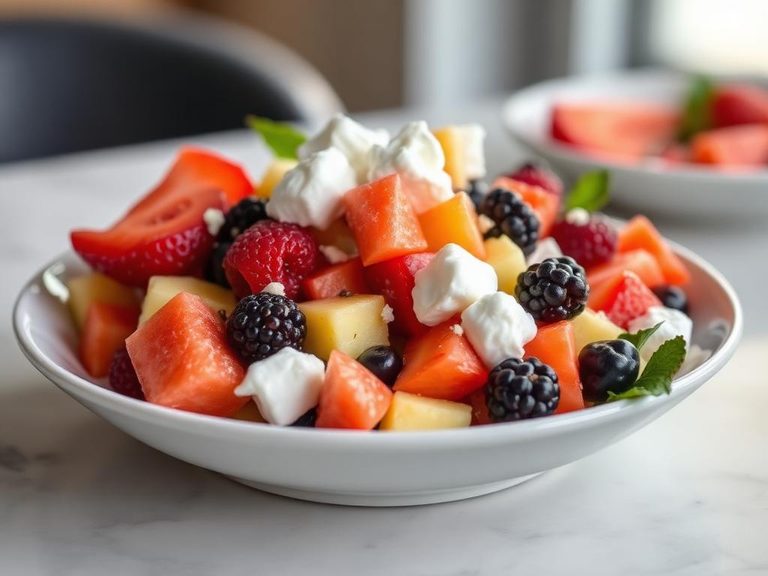 Fruit Salad with Marshmallow Fluff
