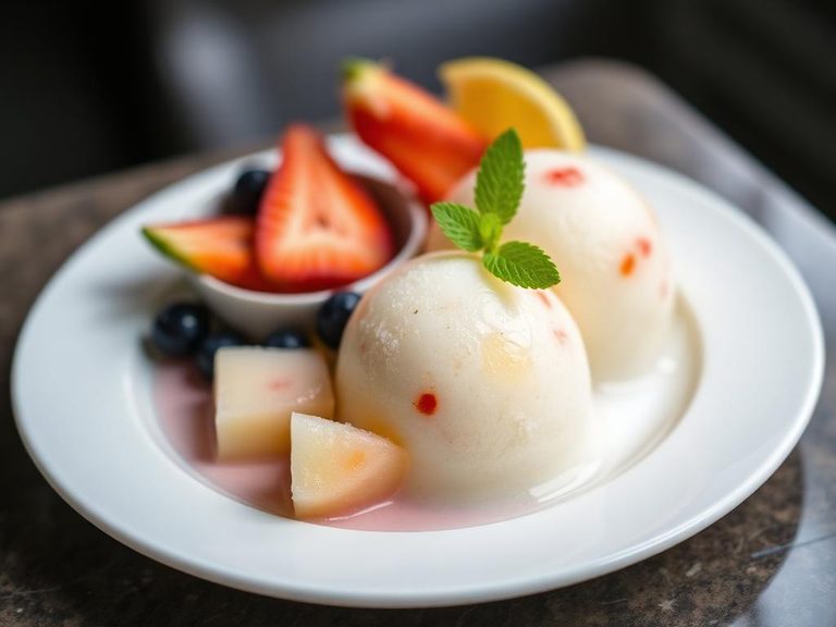 Fruit sorbet platter