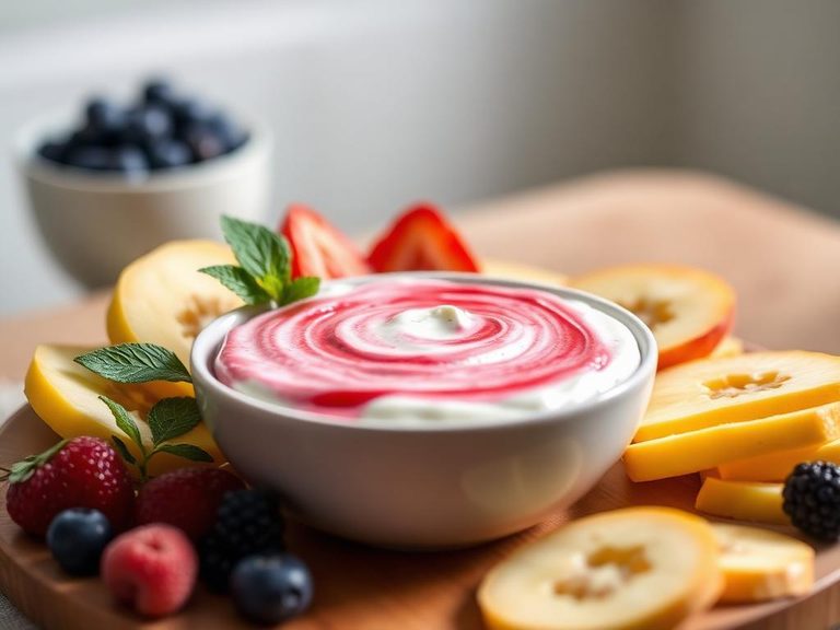 Fruit Yogurt Dip for Snacks