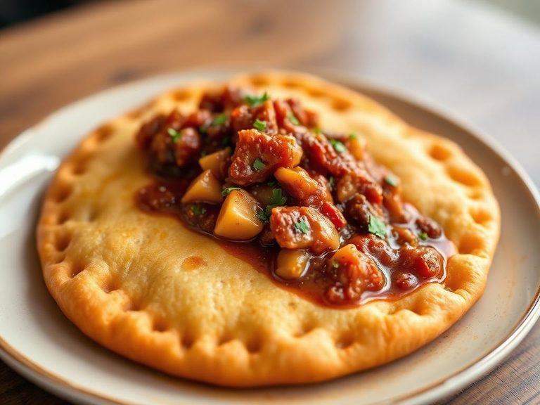 Frybread with Stew or Chili