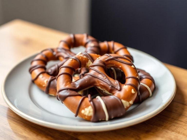 Fudge-Covered Pretzels