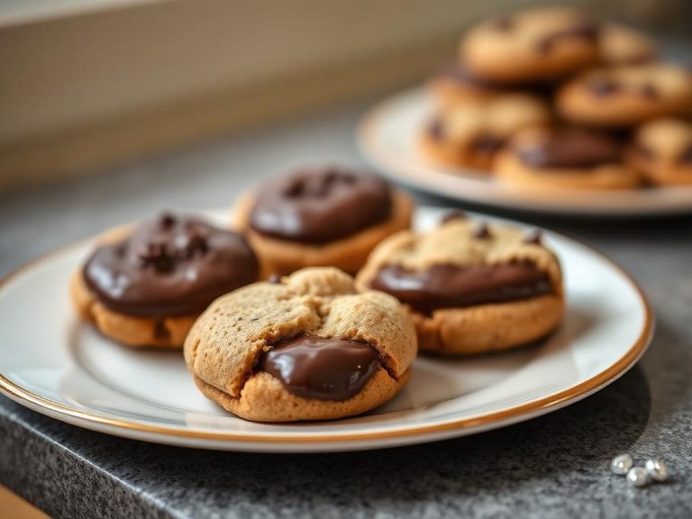 Fudge-filled cookies