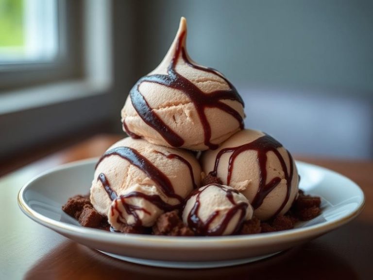 Fudge swirl ice cream
