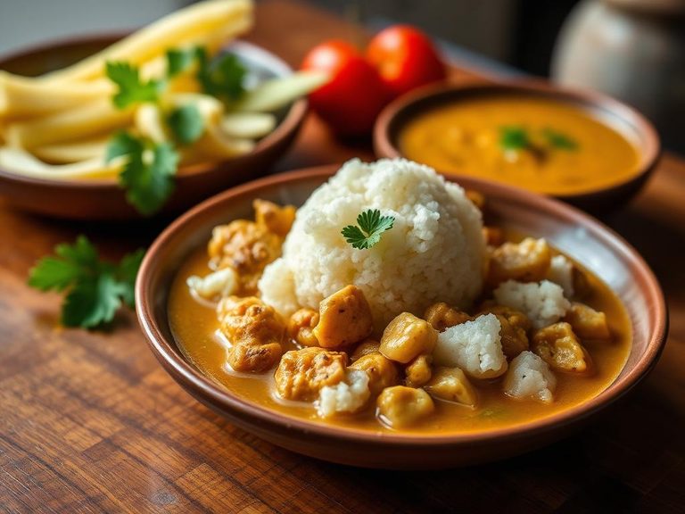 Fufu with Groundnut Soup