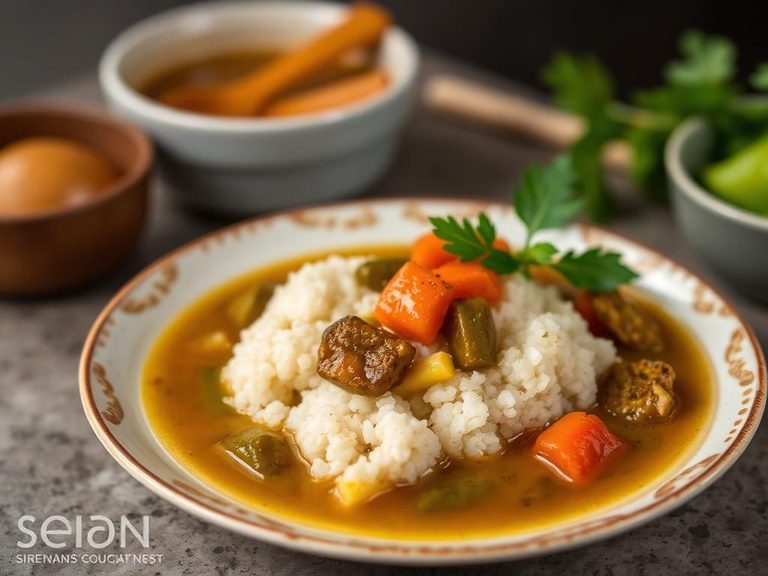 Fufu with Okra Soup