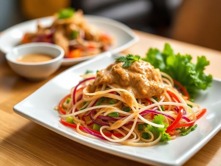 Gado-gado (Indonesian salad with peanut sauce)