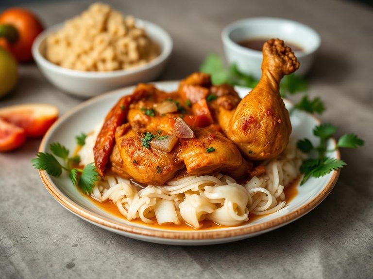 Gallina guisada (Colombian stewed chicken)