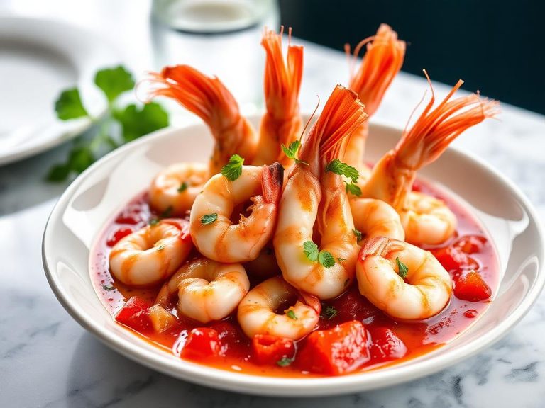 Gamberi in Salsa Rosa