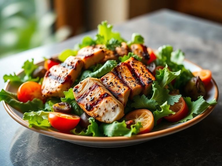 Garden Salad with Grilled Chicken