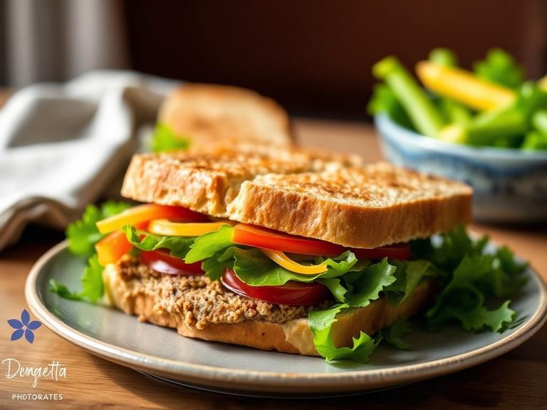 Garden Vegetable Sandwich Loaf