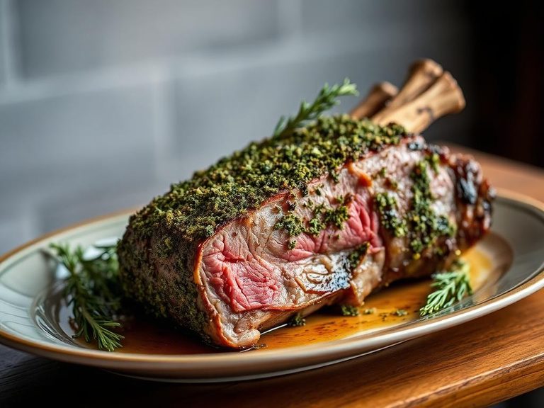 Garlic and Herb Crusted Rib Roast