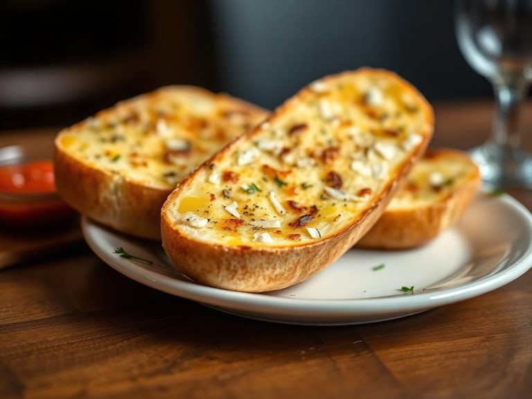 Garlic bread with cheese