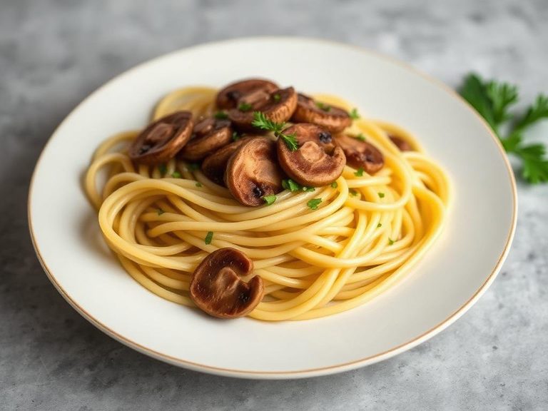 Garlic Butter Mushroom Pasta