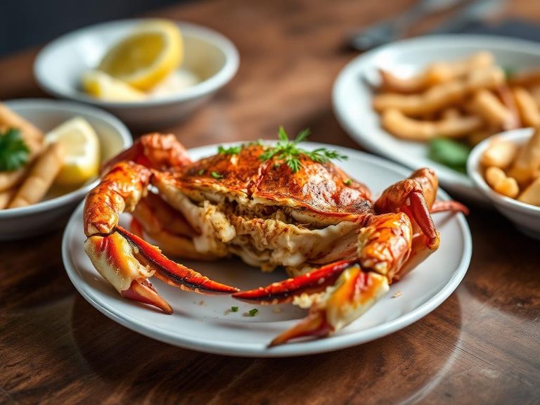Garlic Butter Roasted Crab