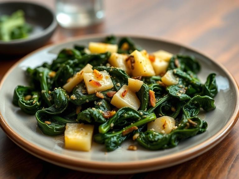 Garlic butter spinach