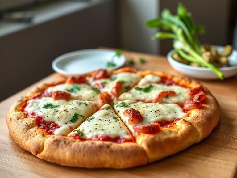 Garlic Cheese Bread Pizza