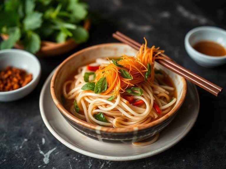 Garnish for pho (Vietnamese)