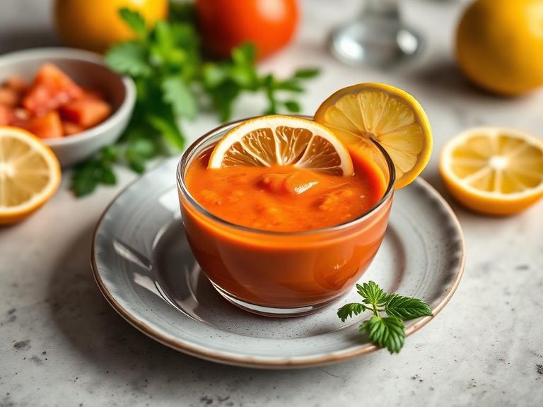 Gazpacho with a citrus twist