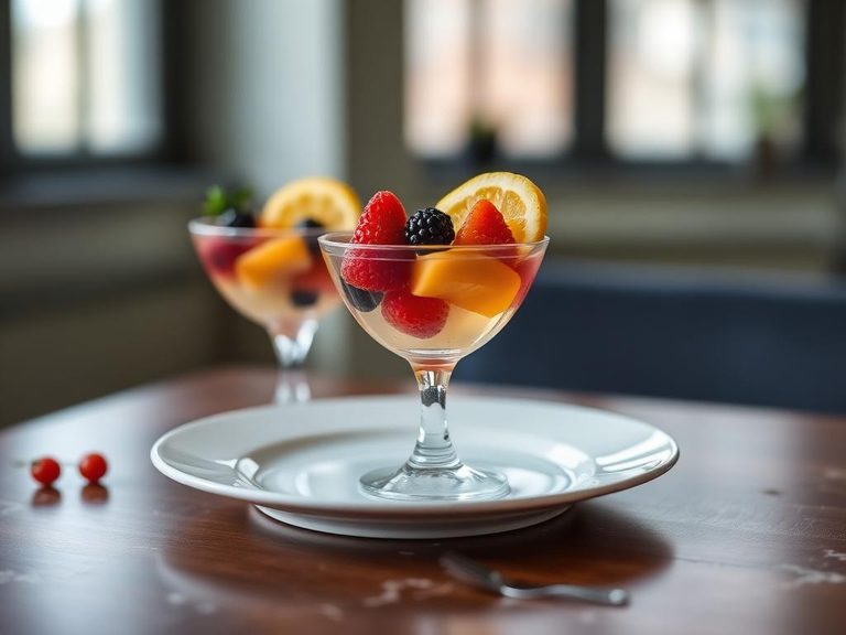 Gelatin Cups with Fruit