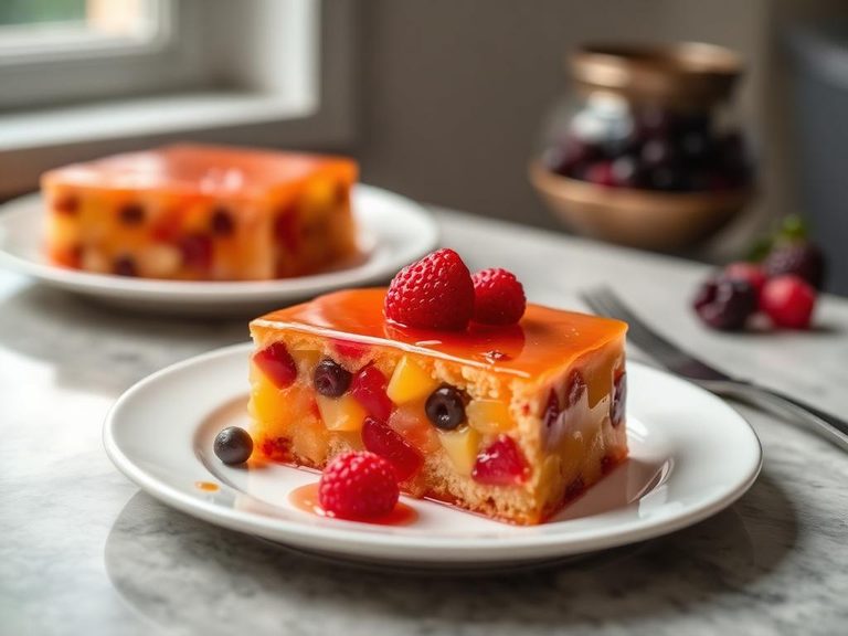 Gelatin Fruit Cake