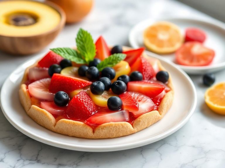 Gelatin Fruit Pizza