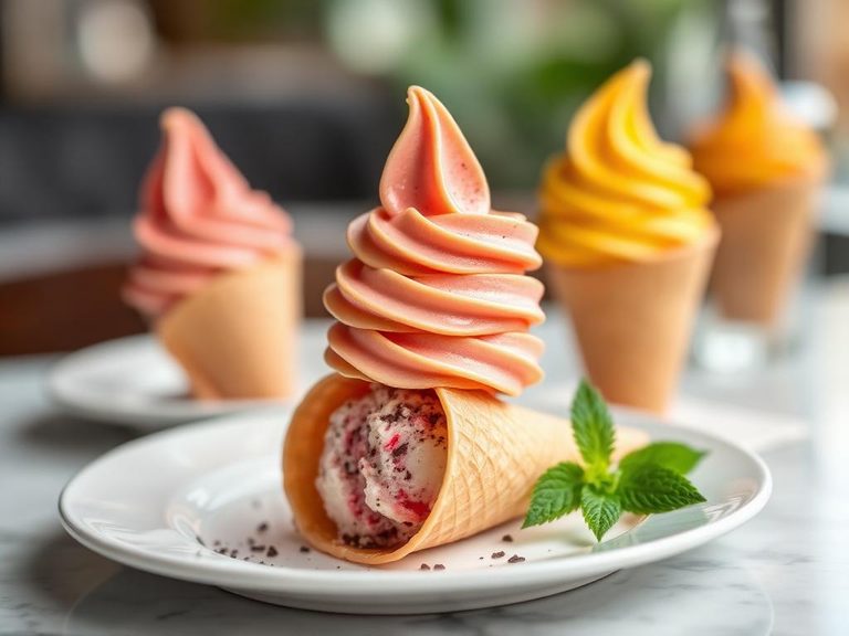 Gelato in a Cone