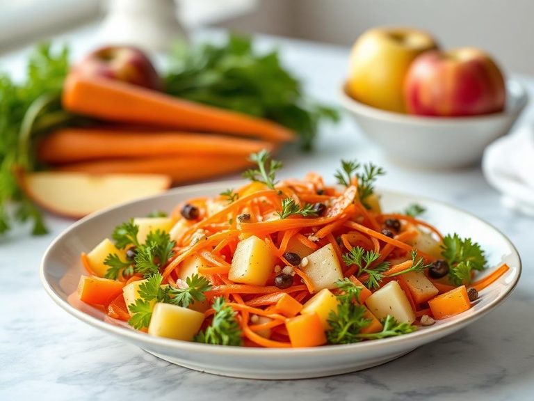 German carrot-apple salad (Karotten-Apfel-Salat)