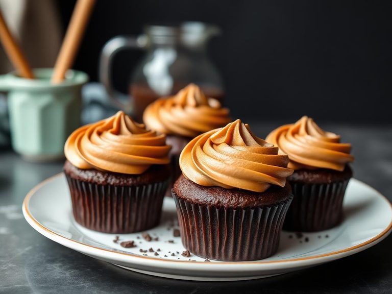 German Chocolate Cupcakes