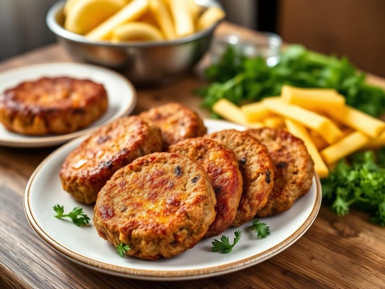 German Frikadeller (meat patties, often loaf-shaped)