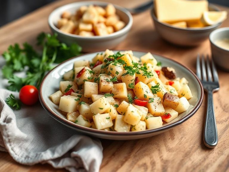 German Kartoffelsalat (mayo-based version)