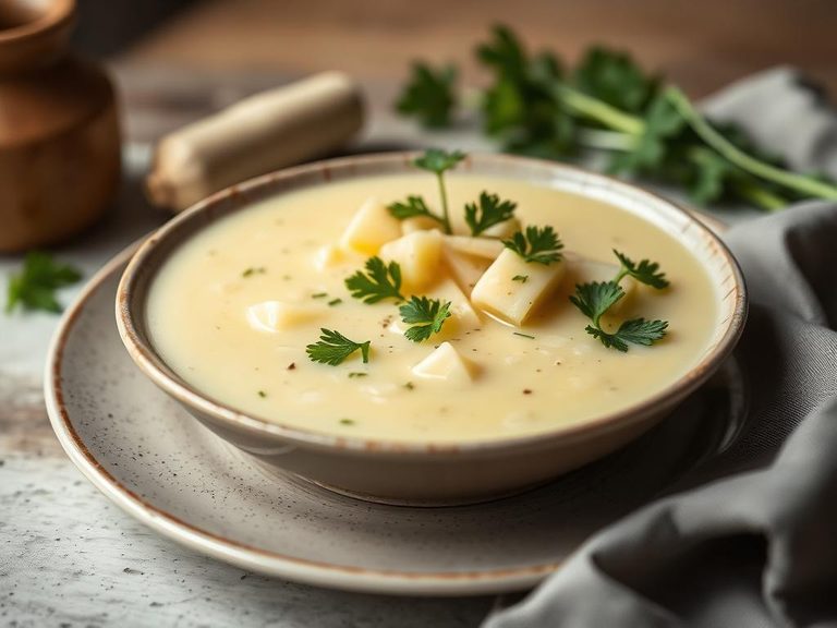 German Kohlrabi Soup
