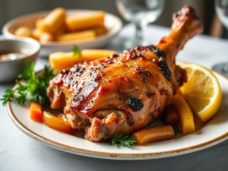 German Schweinshaxe (often pickled before roasting)