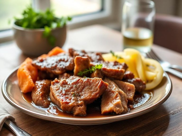 German-style Sauerbraten with Pork
