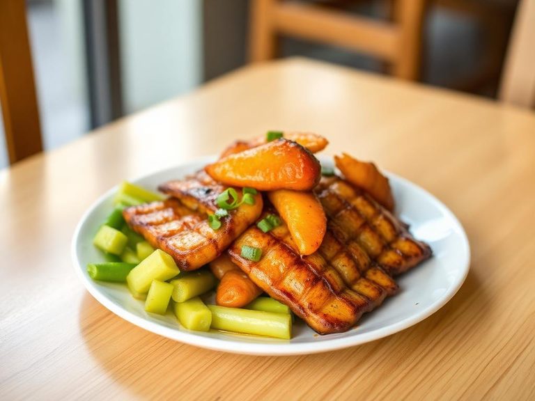 Ginanggang (Filipino grilled jackfruit)